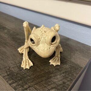 Spooky Village Frog Skeleton Halloween Decoration